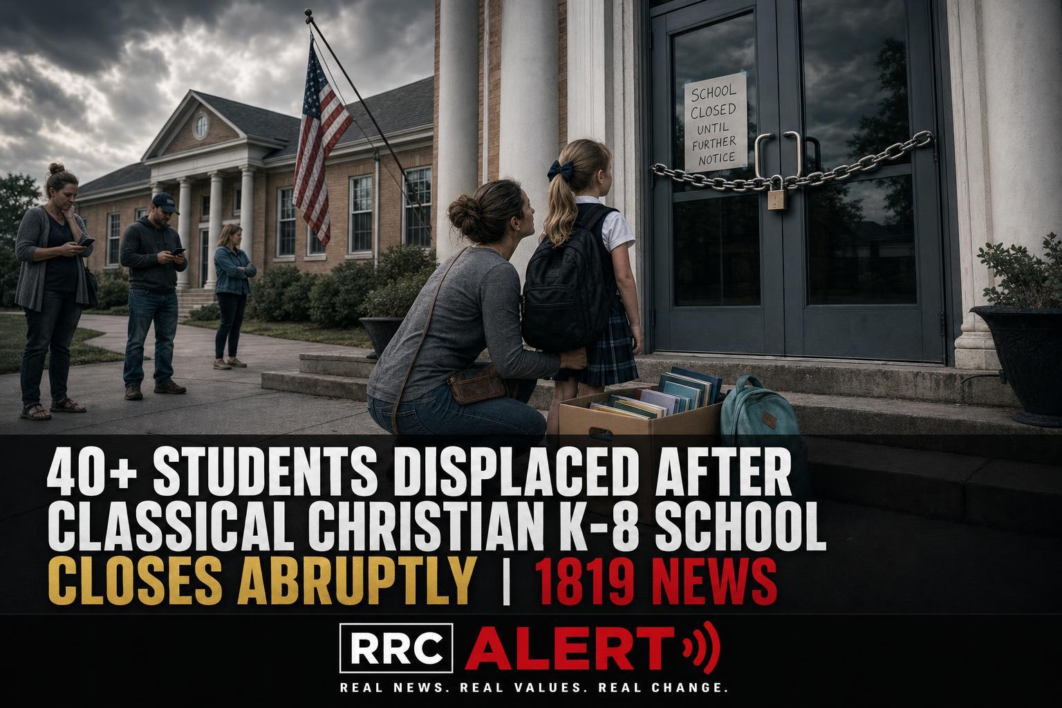 40+ students displaced after classical Christian K-8 school closes abruptly