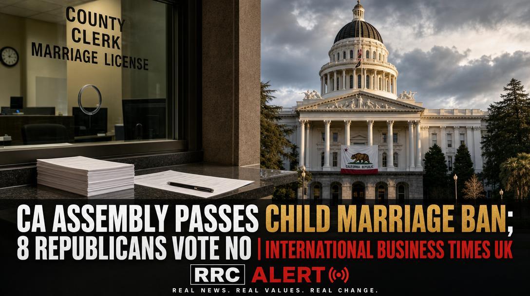 CA Assembly Passes Child Marriage Ban; 8 Republicans Vote No