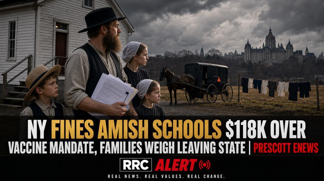 NY Fines Amish Schools $118K Over Vaccine Mandate, Families Weigh Leaving State
