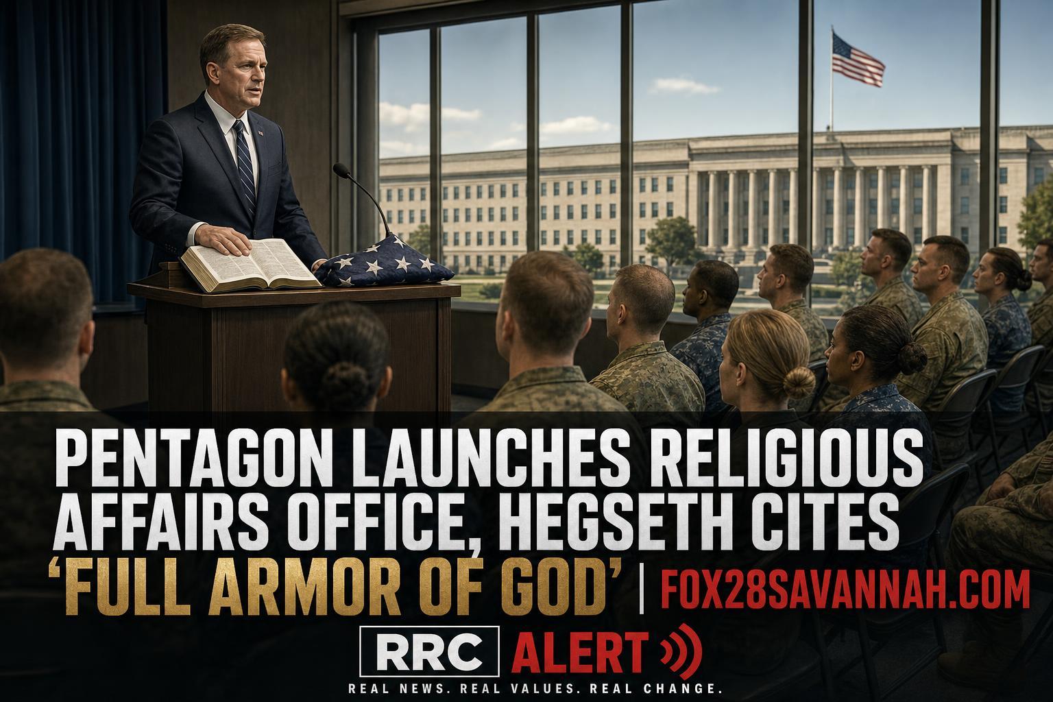 Pentagon Launches Religious Affairs Office, Hegseth Cites 'Full Armor of God'