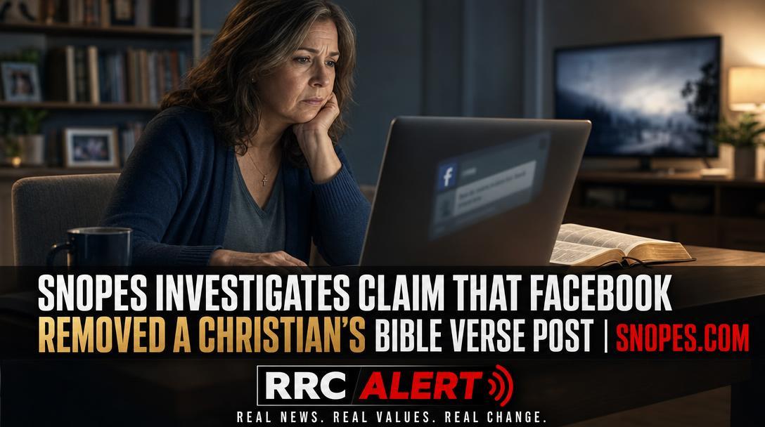 Snopes Investigates Claim That Facebook Removed a Christian's Bible Verse Post