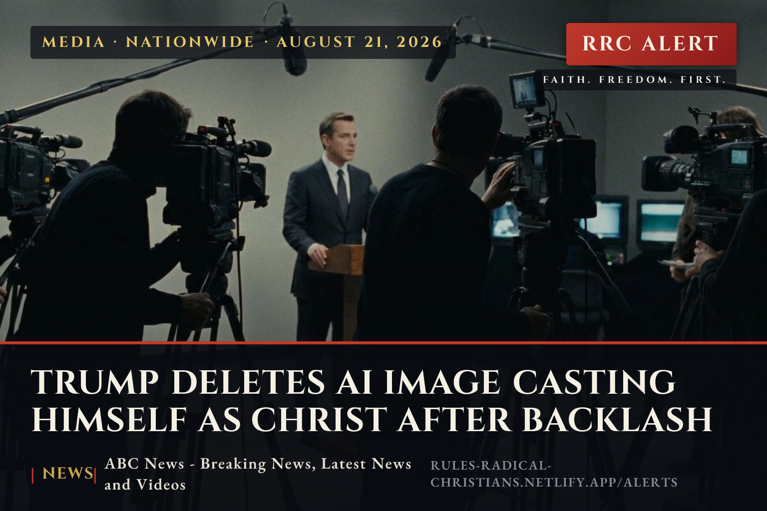 Trump Deletes AI Image Casting Himself as Christ After Backlash